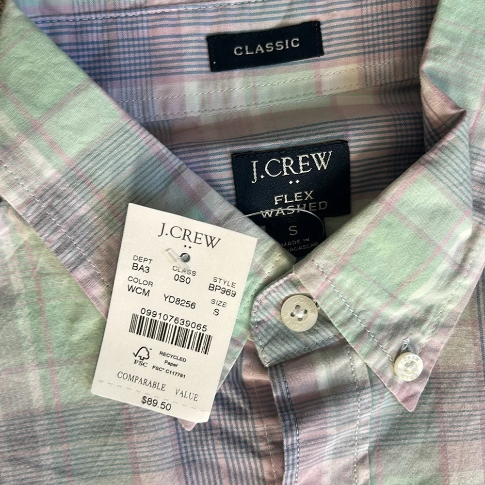 J. Crew Plaid Button Down Shirt